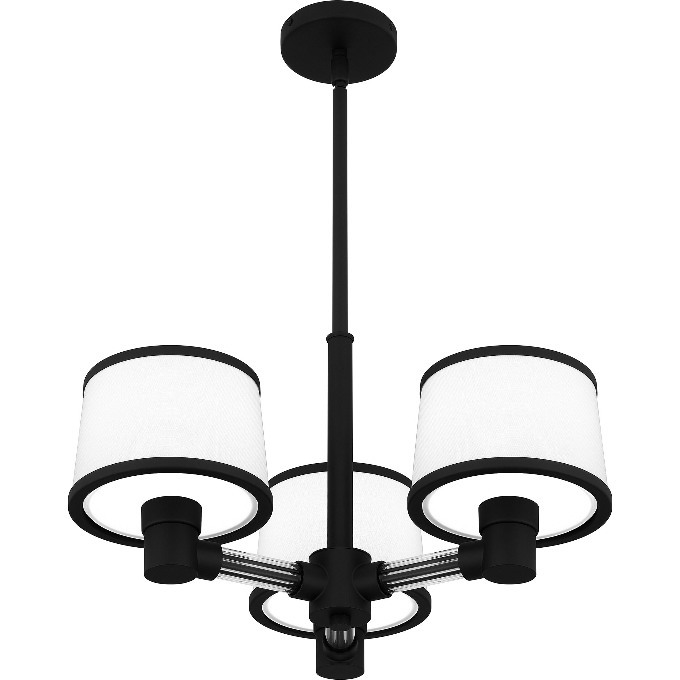 Kylen 3 Light 22 inch Matte Black Pendant Ceiling Light