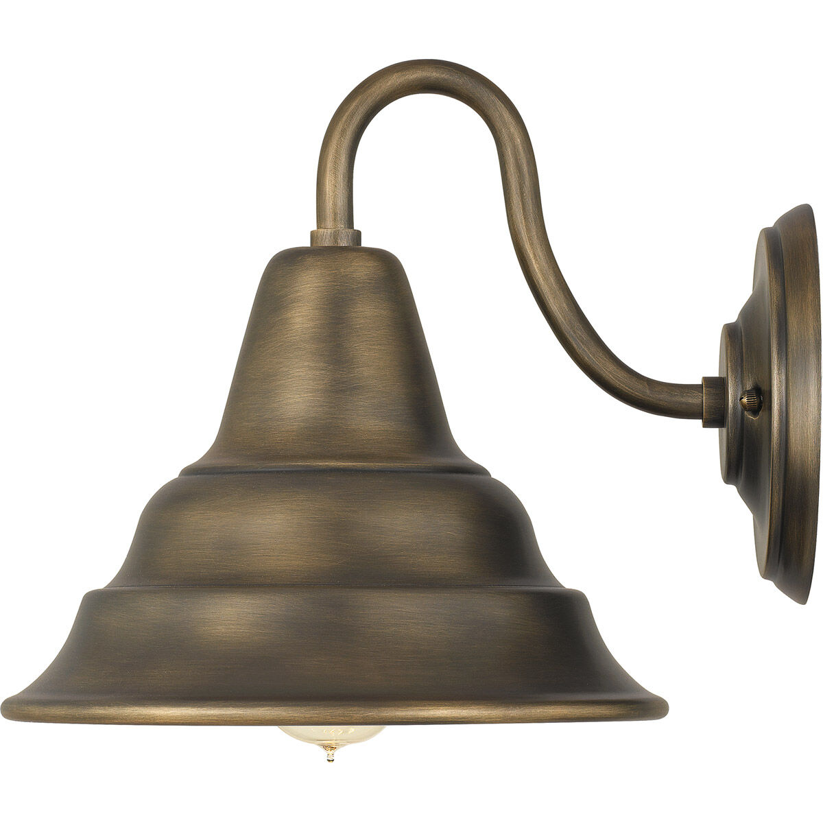 Carmel 1 Light 11 inch Statuary Bronze Outdoor Wall Lantern, Large