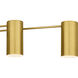 Foreland 6 Light 50 inch Brushed Gold Linear Chandelier Ceiling Light, Large