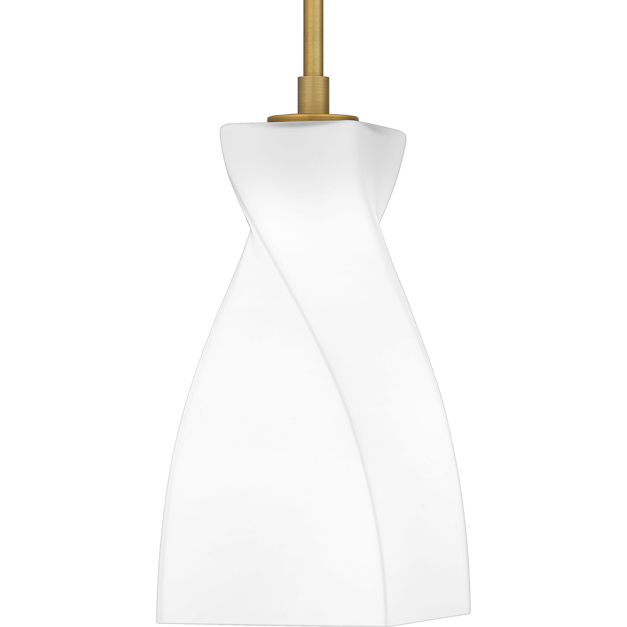 Stetson 1 Light 6 inch Brushed Gold Mini Pendant Ceiling Light, Small