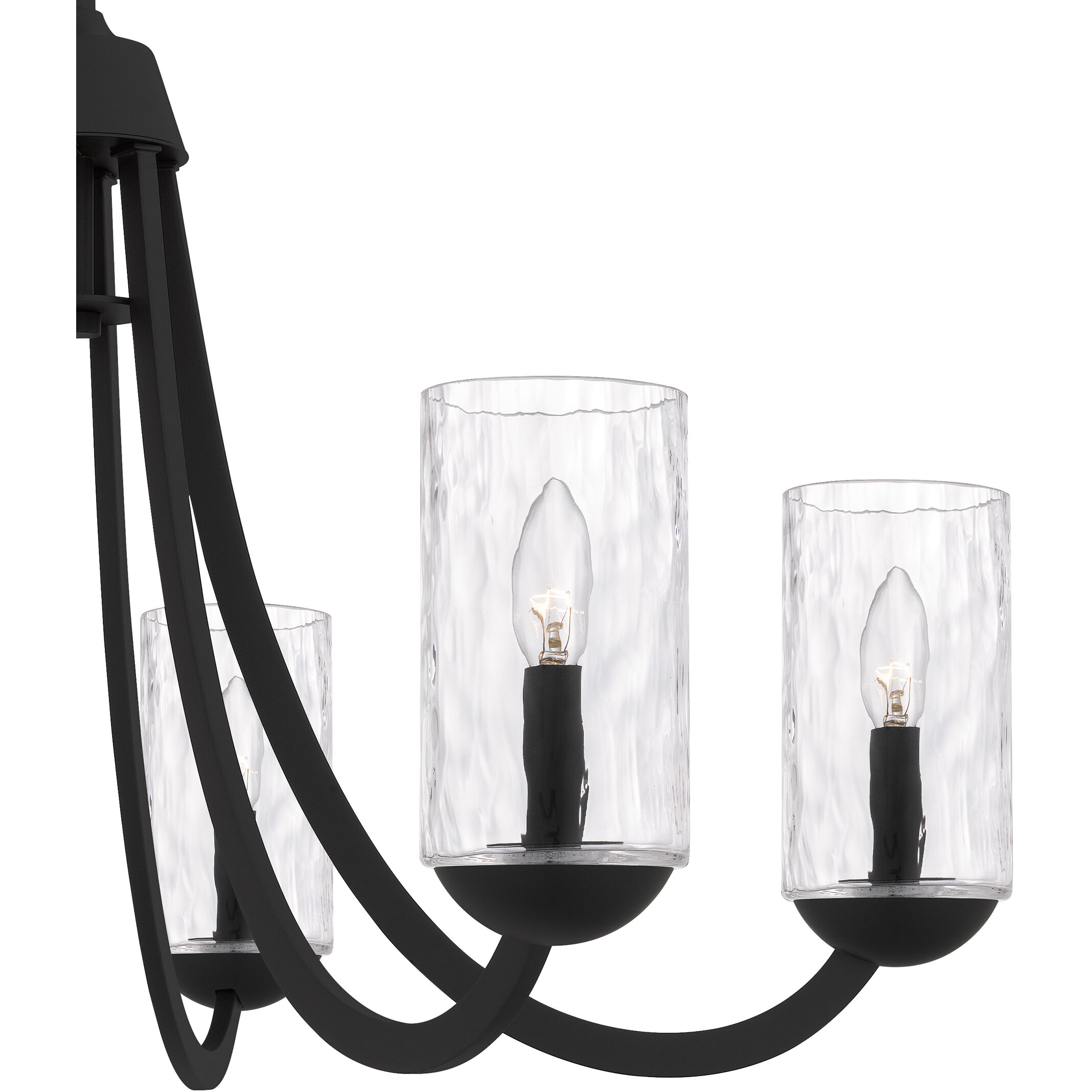 Allard 6 Light 32 inch Matte Black Chandelier Ceiling Light