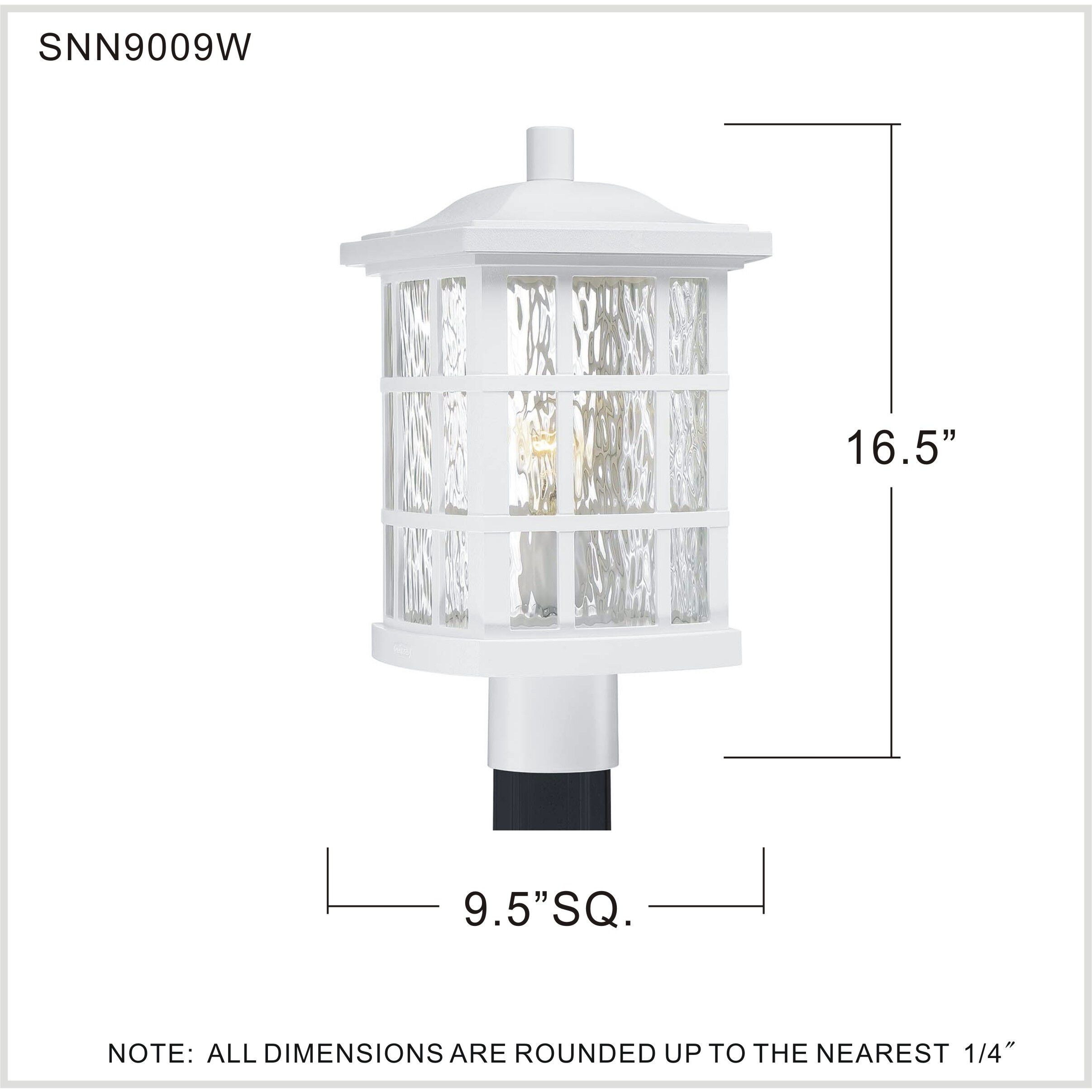 Stonington 1 Light 16.5 inch Matte White Post Lantern