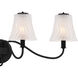 McKinney 4 Light 31 inch Matte Black Bath Light Wall Light