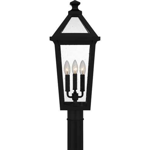 Boulevard 3 Light 23.75 inch Matte Black Outdoor Post Lantern, Large