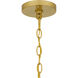 Teton 5 Light 20 inch Brushed Gold Pendant Ceiling Light