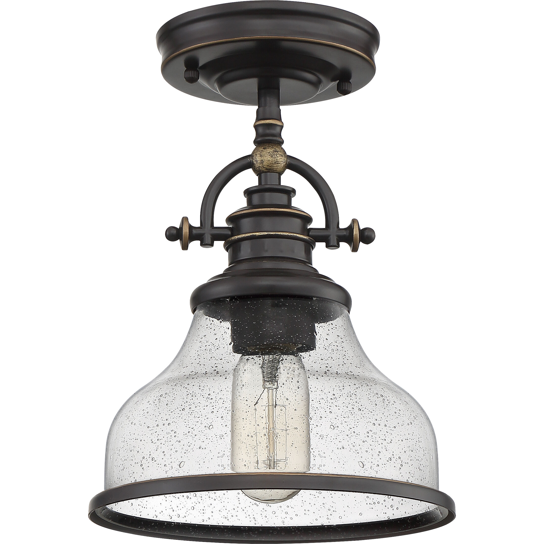 Grant 1 Light 8 inch Palladian Bronze Mini Pendant Ceiling Light