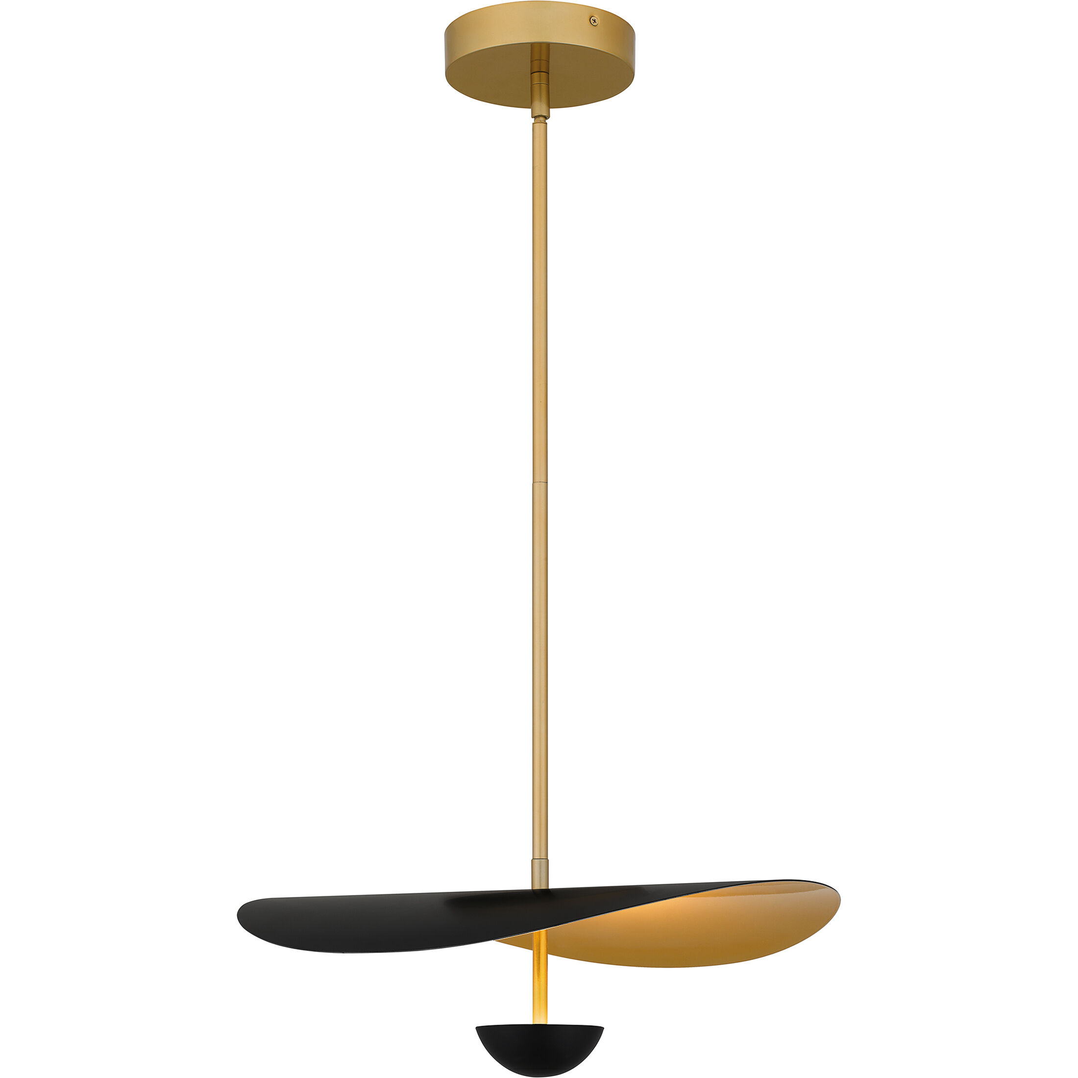 Azure LED 18.5 inch Matte Black Pendant Ceiling Light, Large