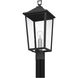 Stoneleigh 1 Light 22 inch Mottled Black Outdoor Post Lantern