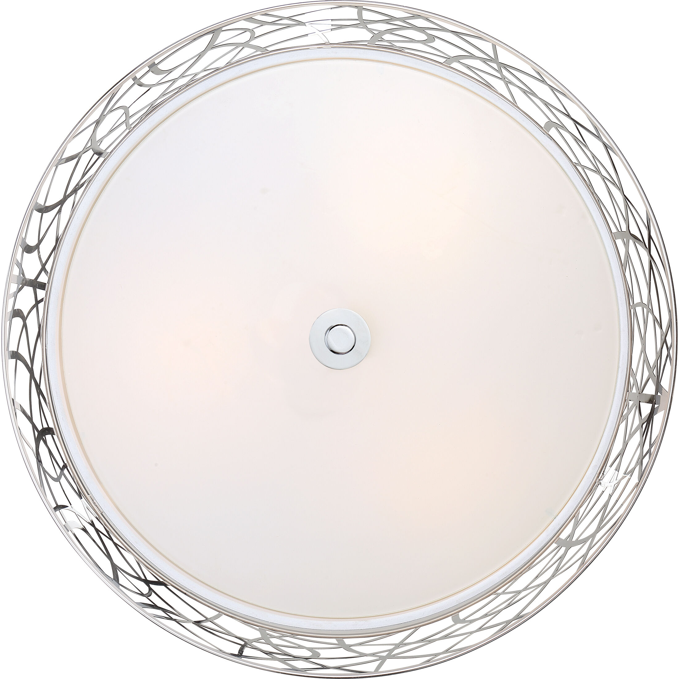Abode 3 Light 15 inch Polished Chrome Semi-Flush Mount Ceiling Light