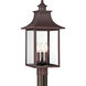 Chancellor 3 Light 10.00 inch Post Light & Accessory
