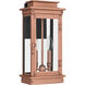 Noelle Outdoor Wall Lantern in Aged Copper, Medium