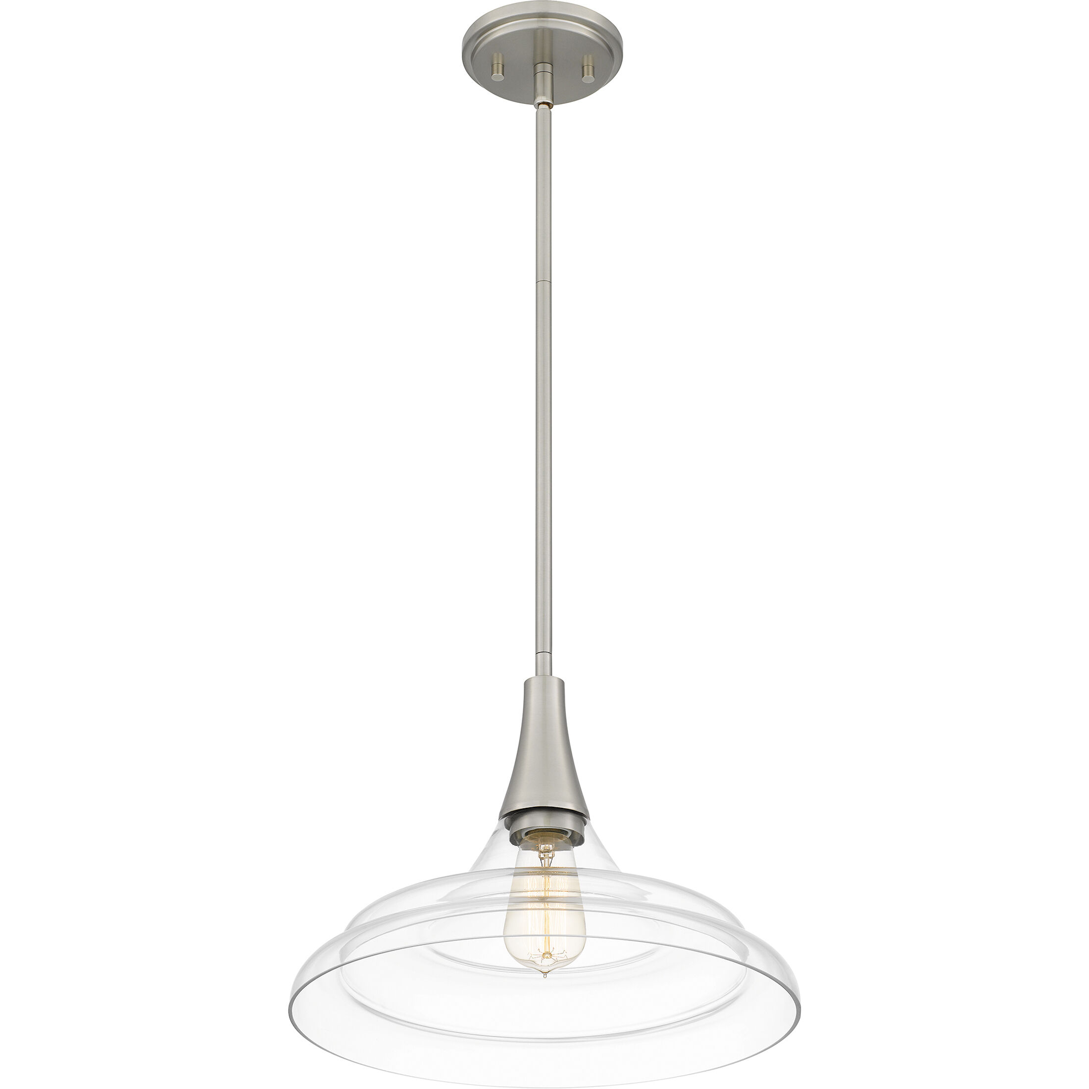 Grayton 1 Light 14 inch Brushed Nickel Pendant Ceiling Light