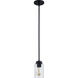 Blanche 1 Light 4 inch Matte Black Mini Pendant Ceiling Light