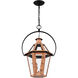 Burdett 2 Light 16 inch Aged Copper Pendant Ceiling Light