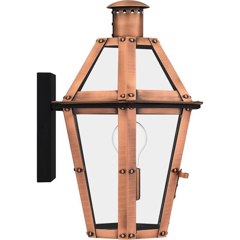 Burdett 1 Light 16 inch Aged Copper Outdoor Wall Lantern