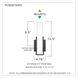 Blade LED 14 inch Earth Black Bath Light Wall Light