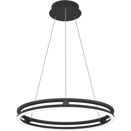 Graves LED 20 inch Matte Black Pendant Ceiling Light