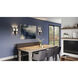 Wood 2 Light 12 inch Matte Black Wall Sconce Wall Light