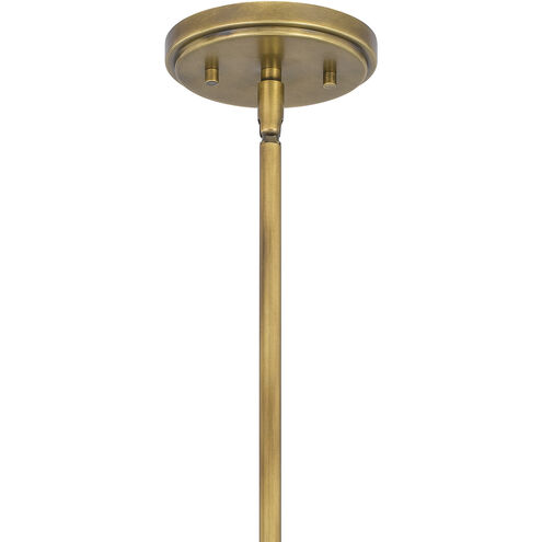 Stella 1 Light 12 inch Weathered Brass Mini Pendant Ceiling Light