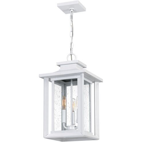 Wakefield 3 Light 11 inch White Lustre Outdoor Hanging Lantern