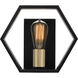 Bismarck 1 Light 10 inch Earth Black Wall Sconce Wall Light, Small