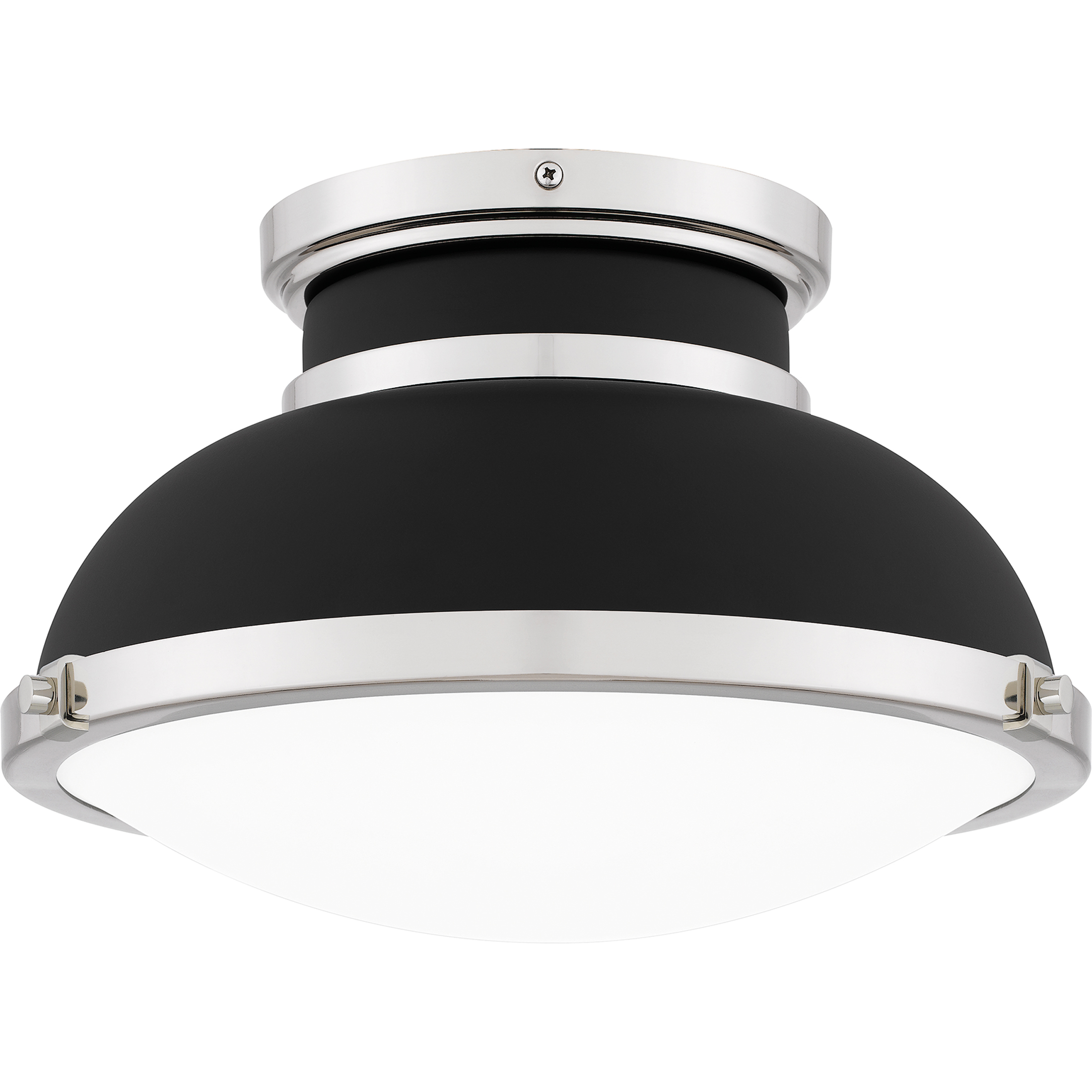 Tobias 2 Light 14 inch Matte Black Flush Mount Ceiling Light, Medium