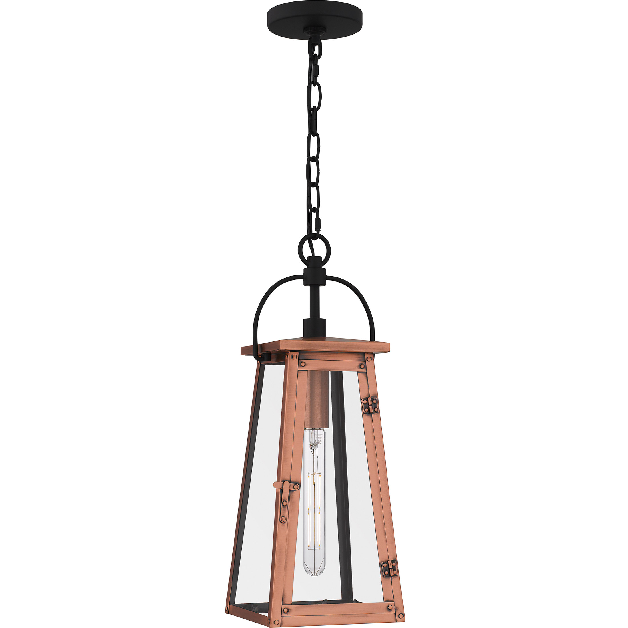 Carolina 1 Light 7 inch Aged Copper Mini Pendant Ceiling Light, Small