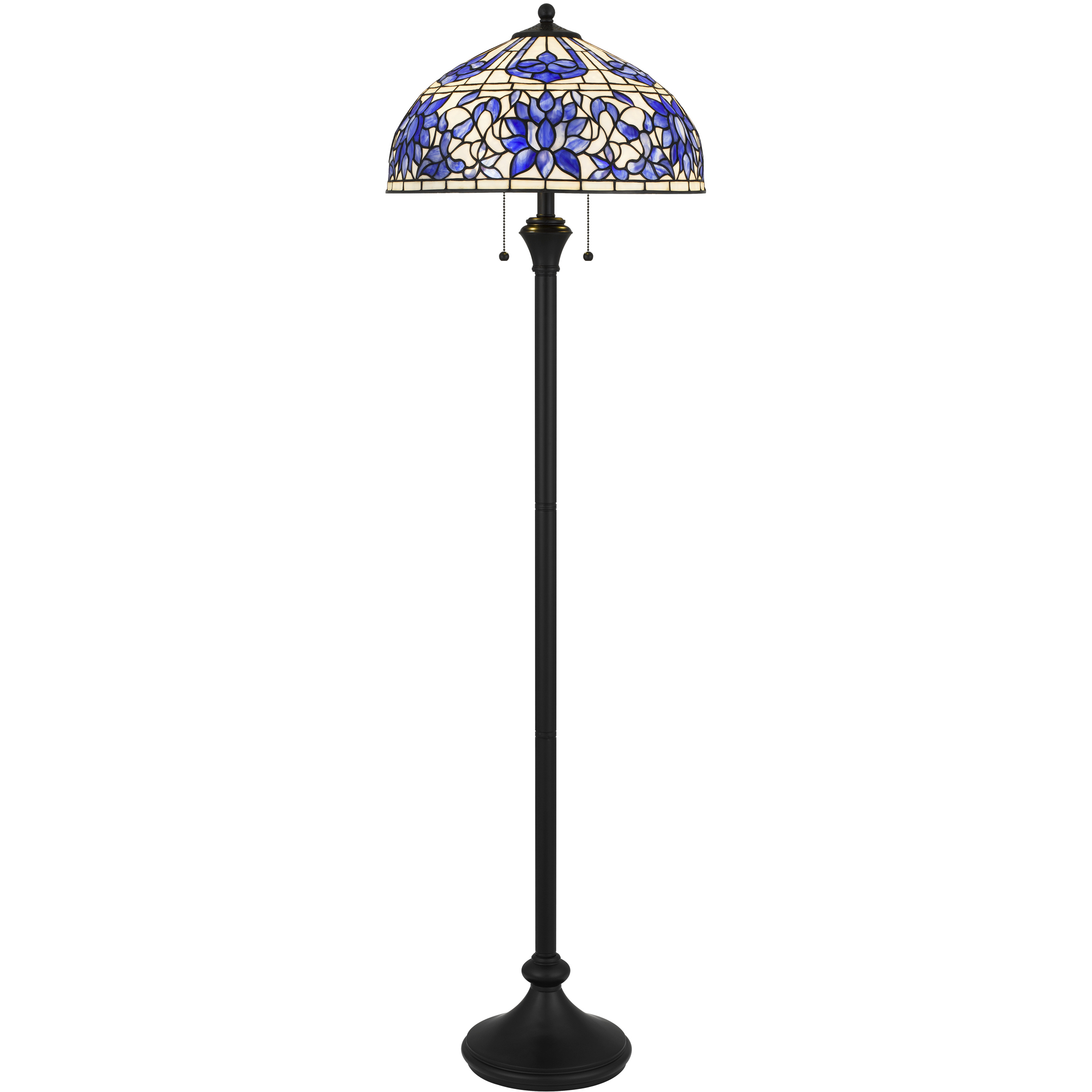 Wisteria Bloom 62 inch 75 watt Matte Black Floor Lamp Portable Light