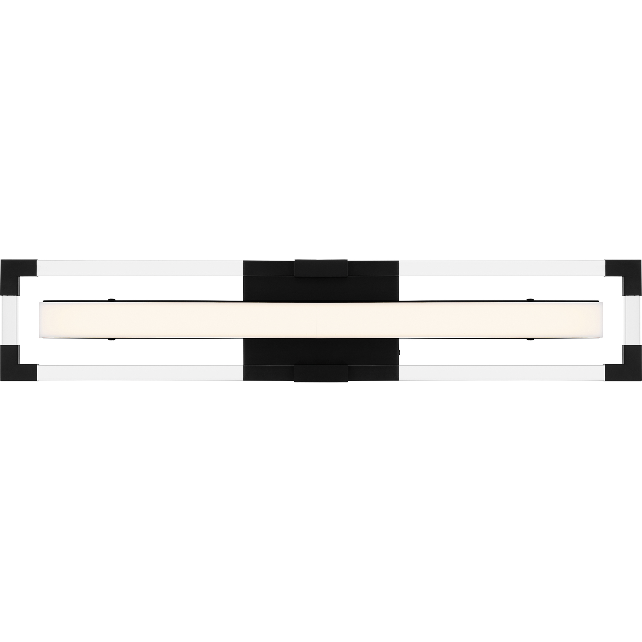 Elias LED 24 inch Matte Black Bath Light Wall Light, Medium