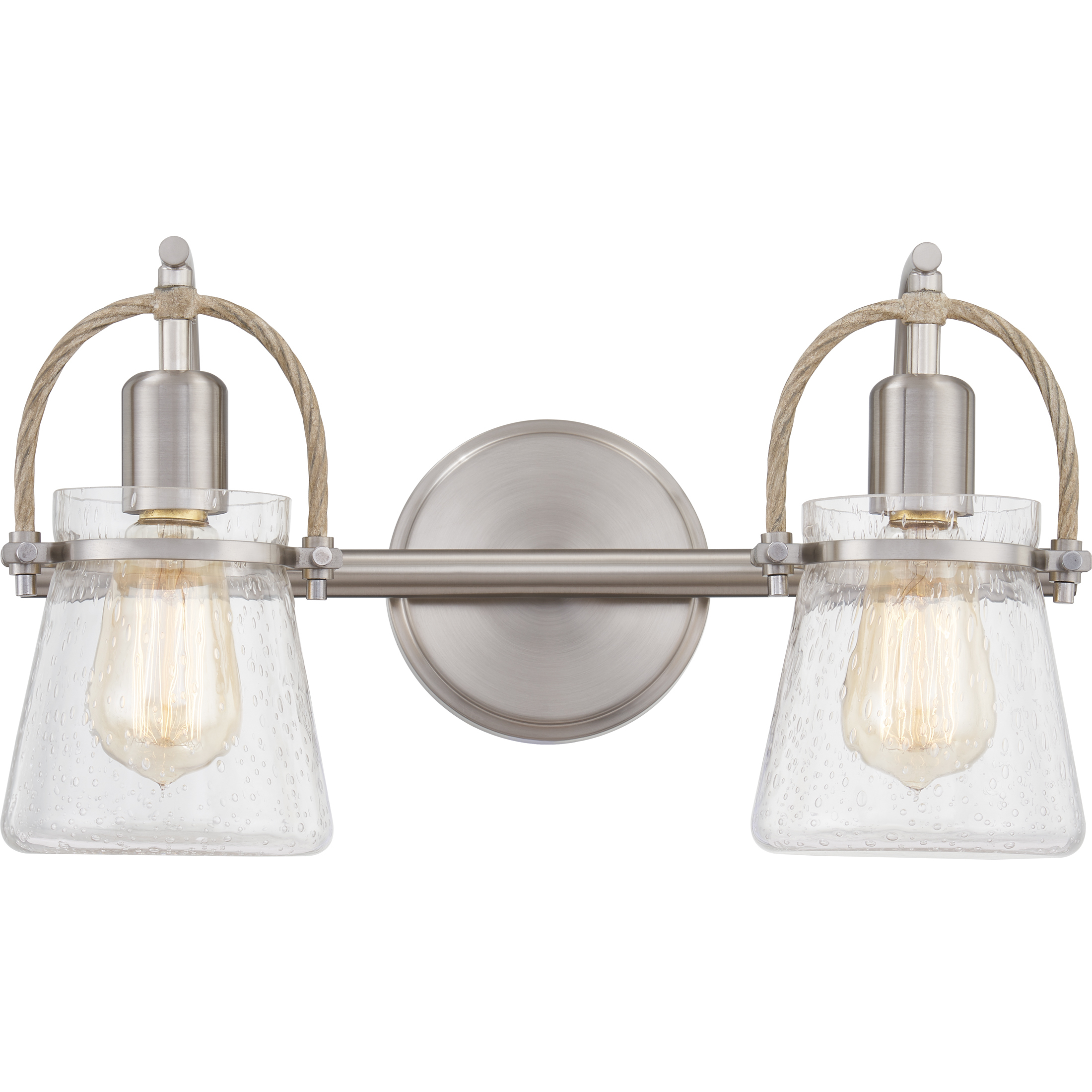 Stafford 2 Light 16 inch Brushed Nickel Bath Light Wall Light, Medium
