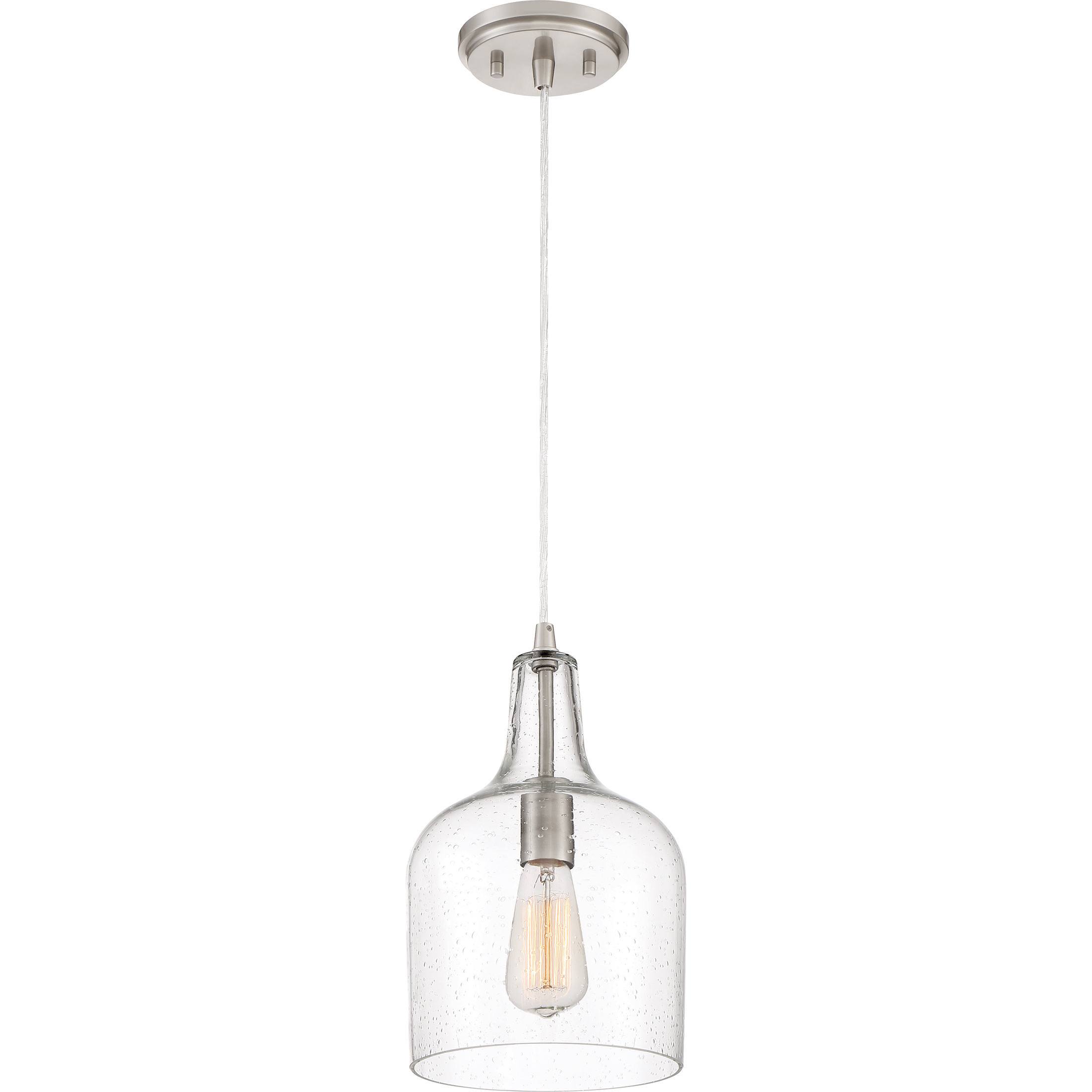Anson 1 Light 8 inch Brushed Nickel Mini Pendant Ceiling Light