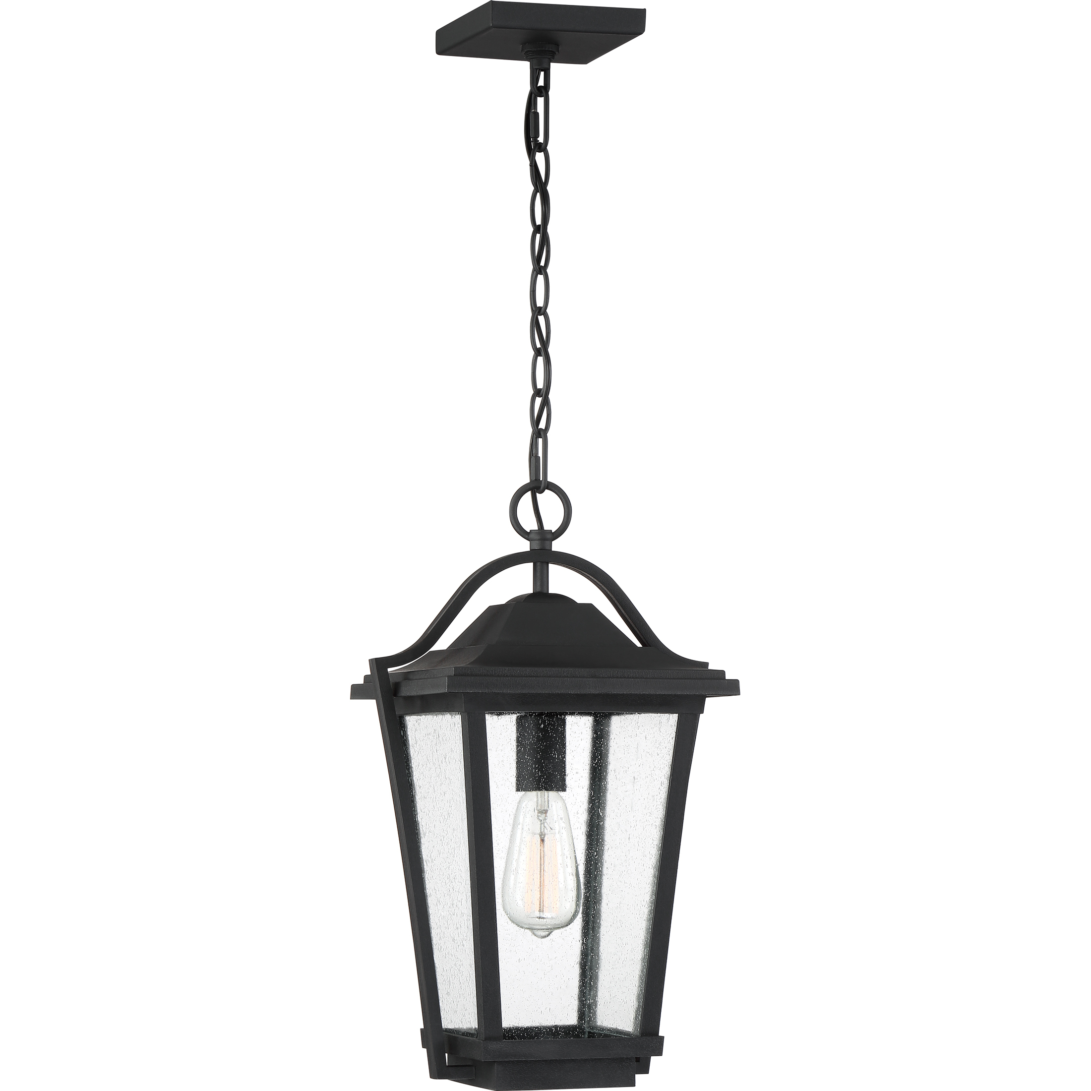 Quoizel Darius 1 Light 11 inch Earth Black Outdoor Hanging Lantern DRS1911EK - Open Box
