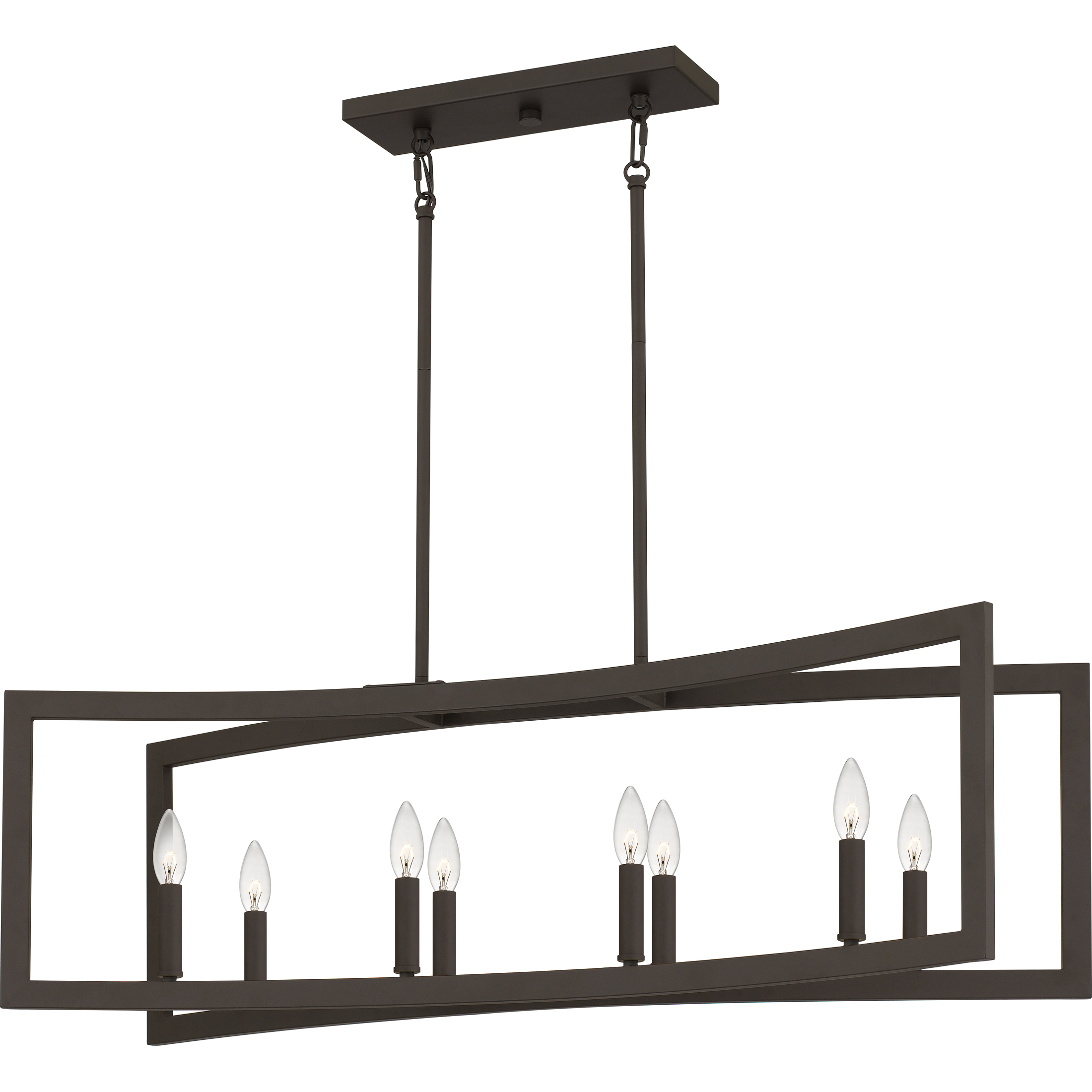 Beaufain 8 Light 38 inch Old Bronze Island Light Ceiling Light