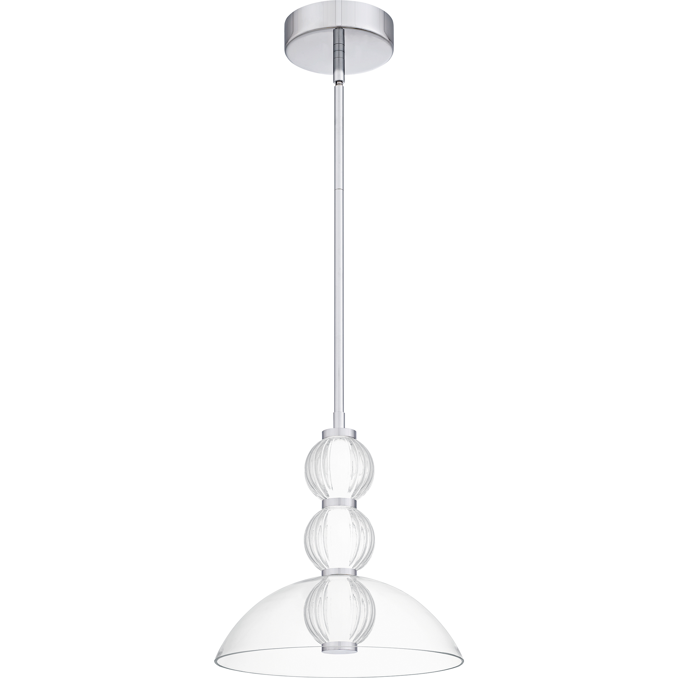 Elway LED 12 inch Polished Chrome Pendant Ceiling Light