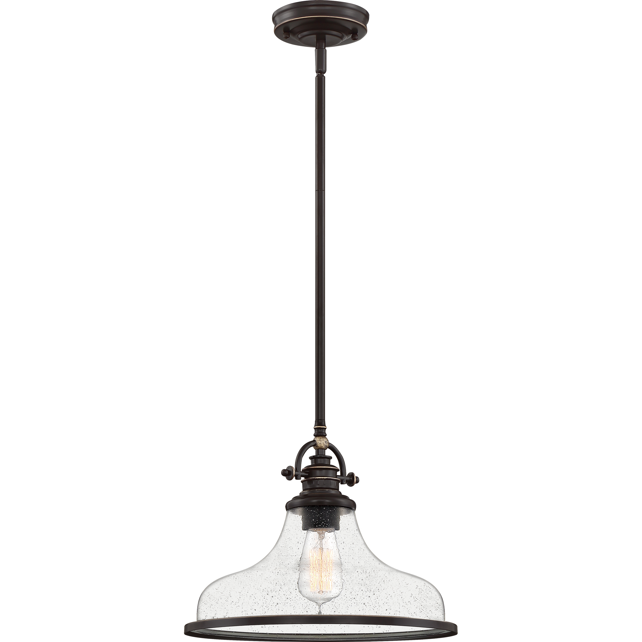 Quoizel Grant 1 Light 14 inch Palladian Bronze Pendant Ceiling Light GRTS2814PN - Open Box
