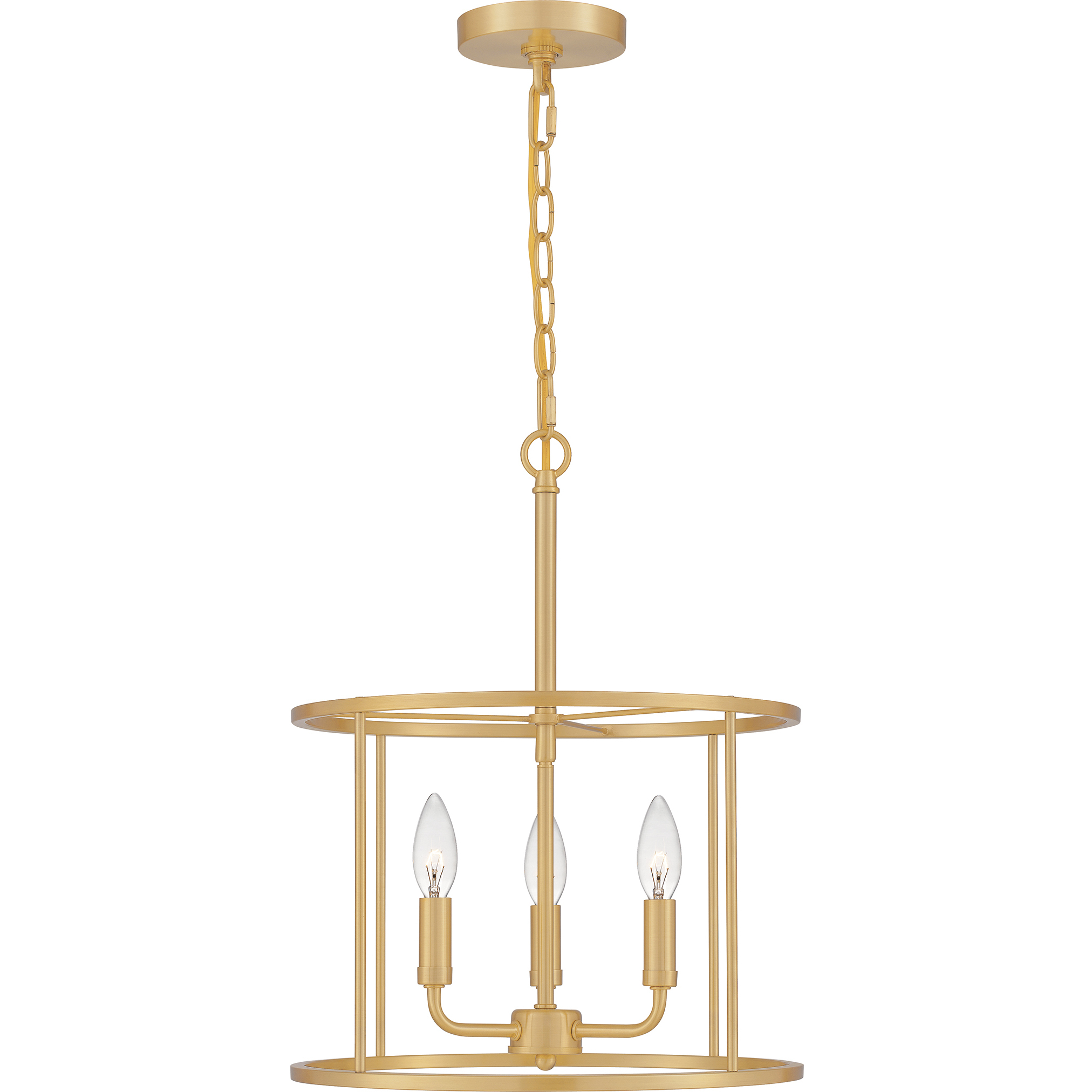 Abner 3 Light 14 inch Aged Brass Pendant Ceiling Light
