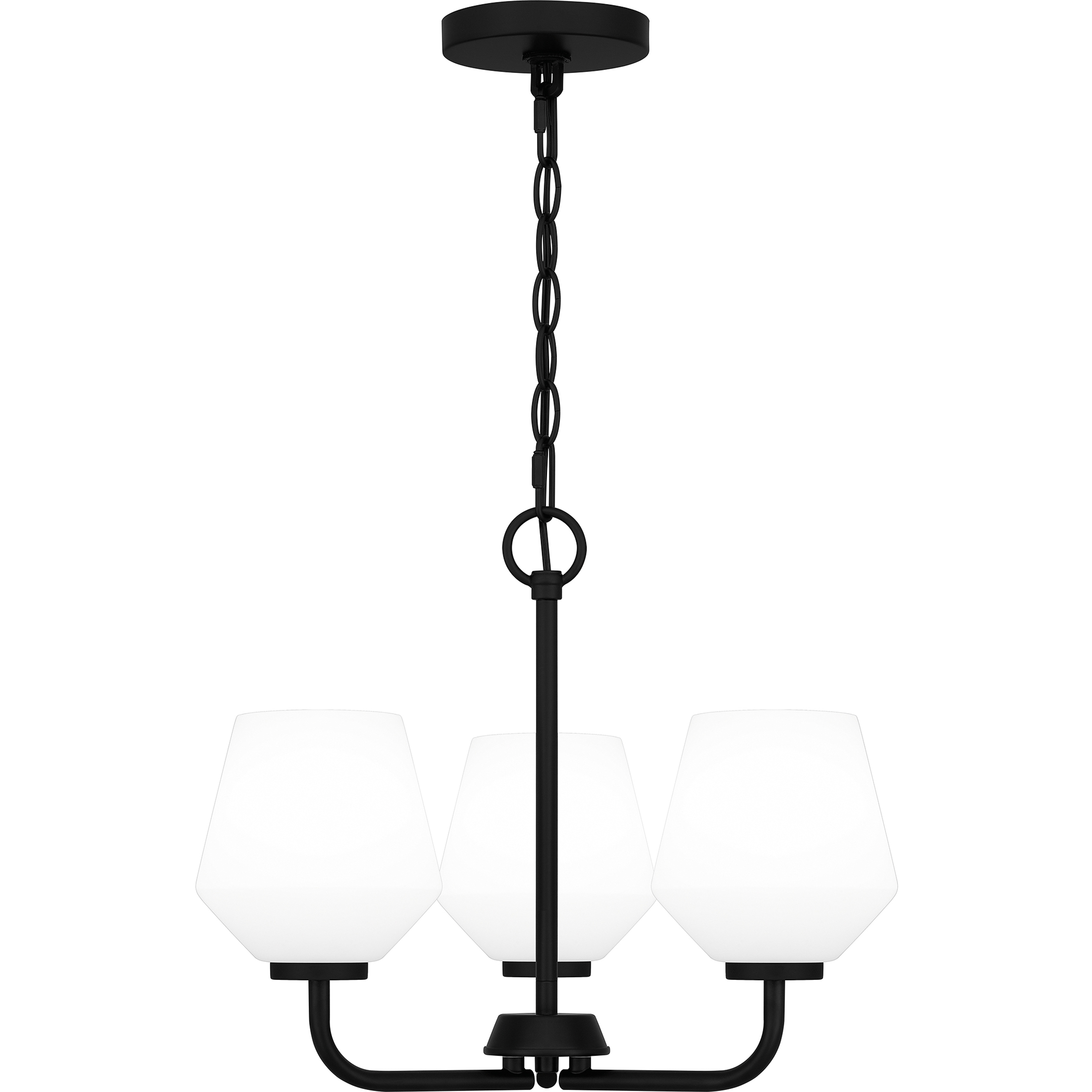 Nielson 3 Light 17 inch Matte Black Pendant Ceiling Light, Large