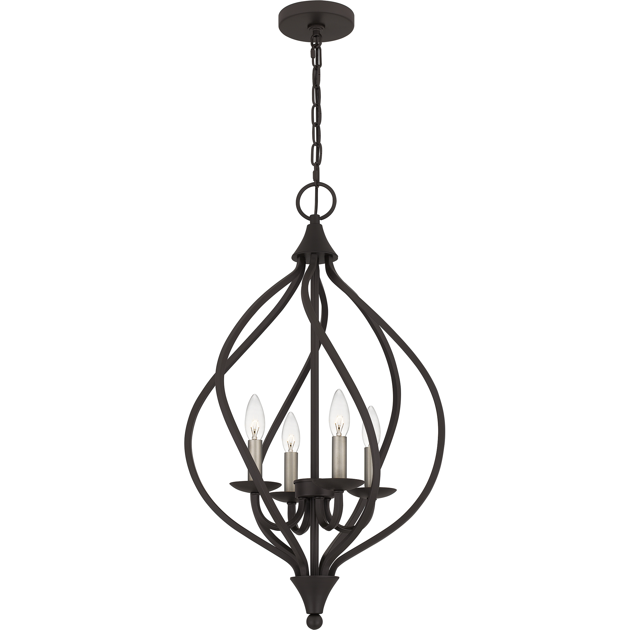 Quoizel Dupont 4 Light 16 inch Old Bronze Pendant Ceiling Light DUP2816OZ - Open Box