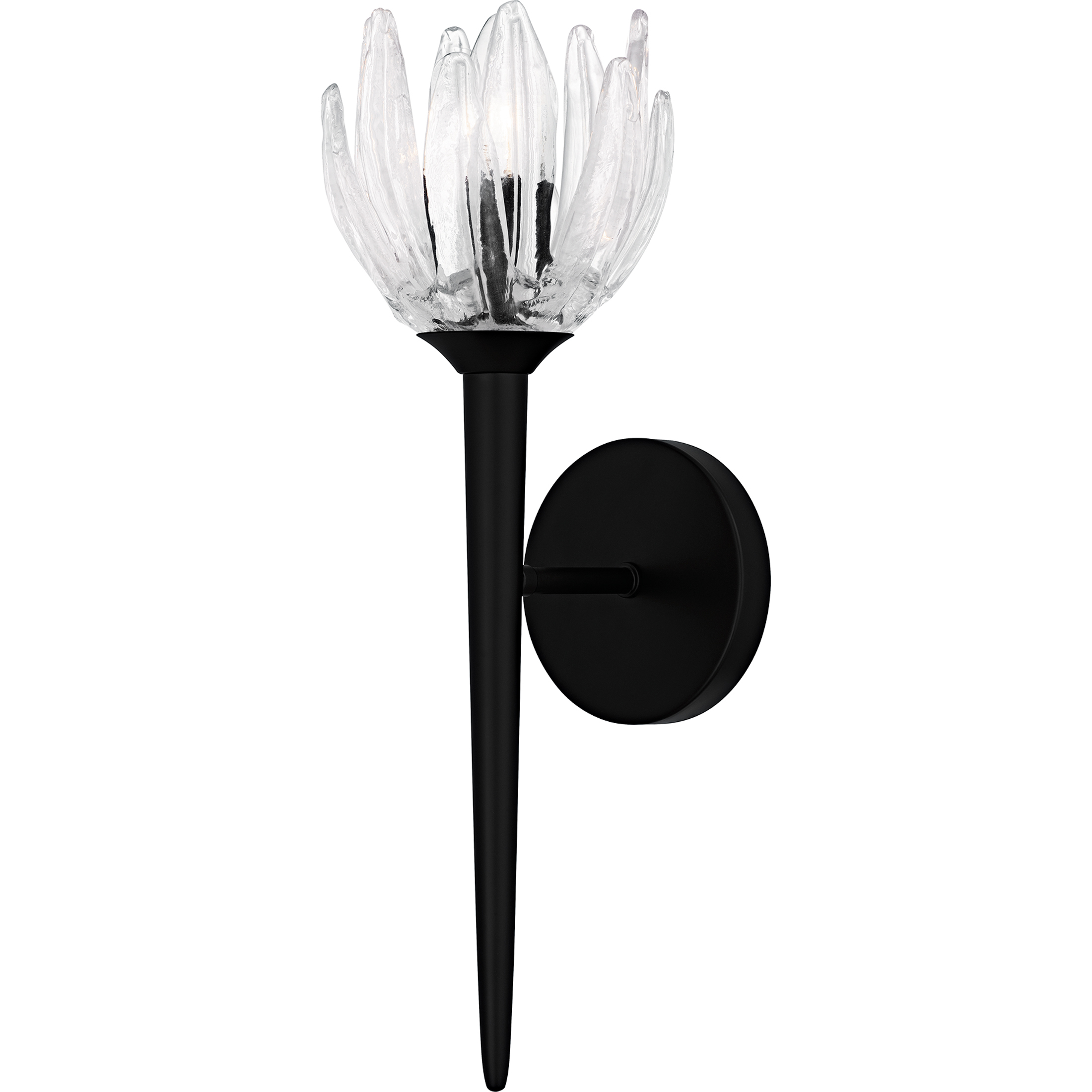 Shea Wall Sconce Wall Light in Matte Black, Small