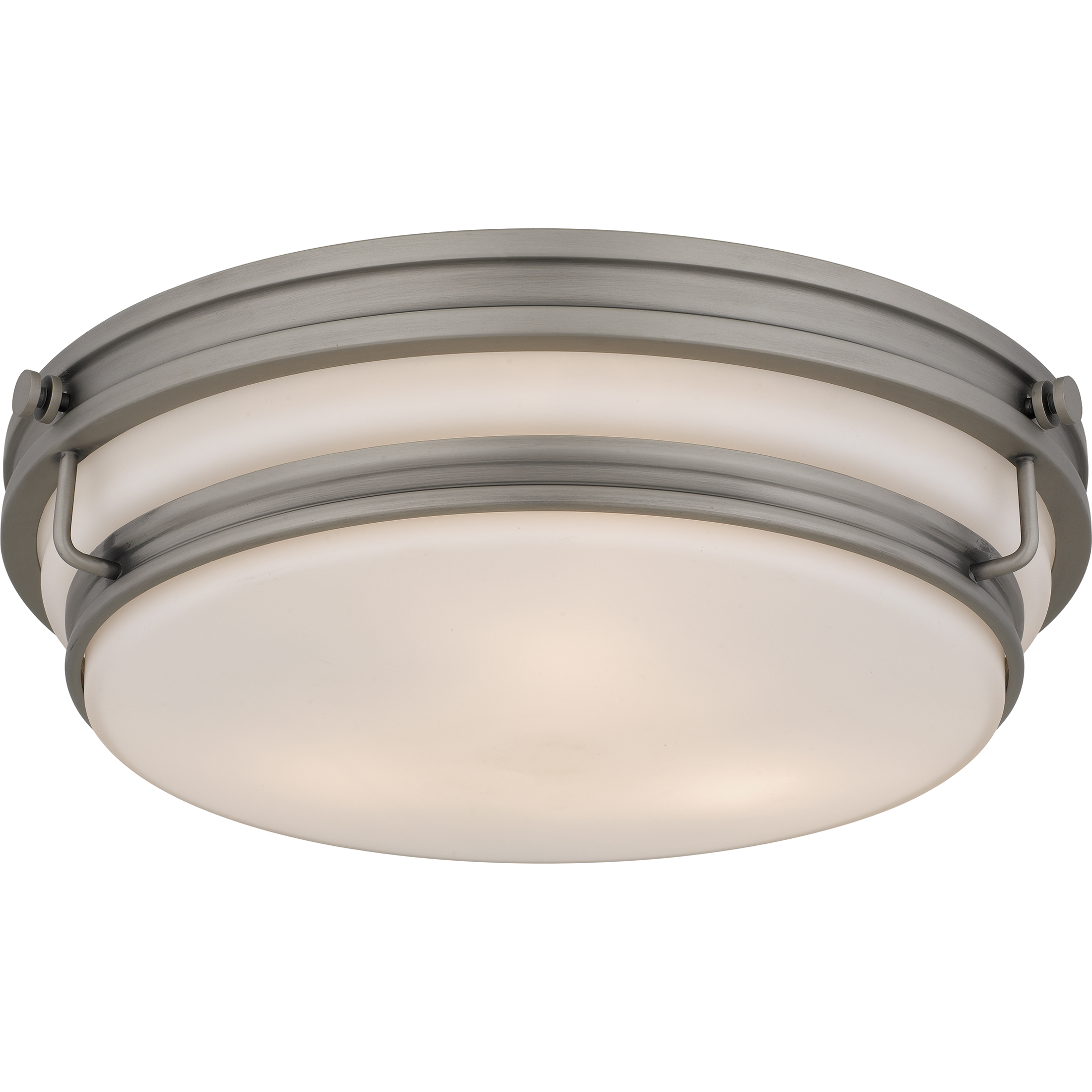 Grafton 3 Light 16 inch Antique Nickel Flush Mount Ceiling Light, Medium