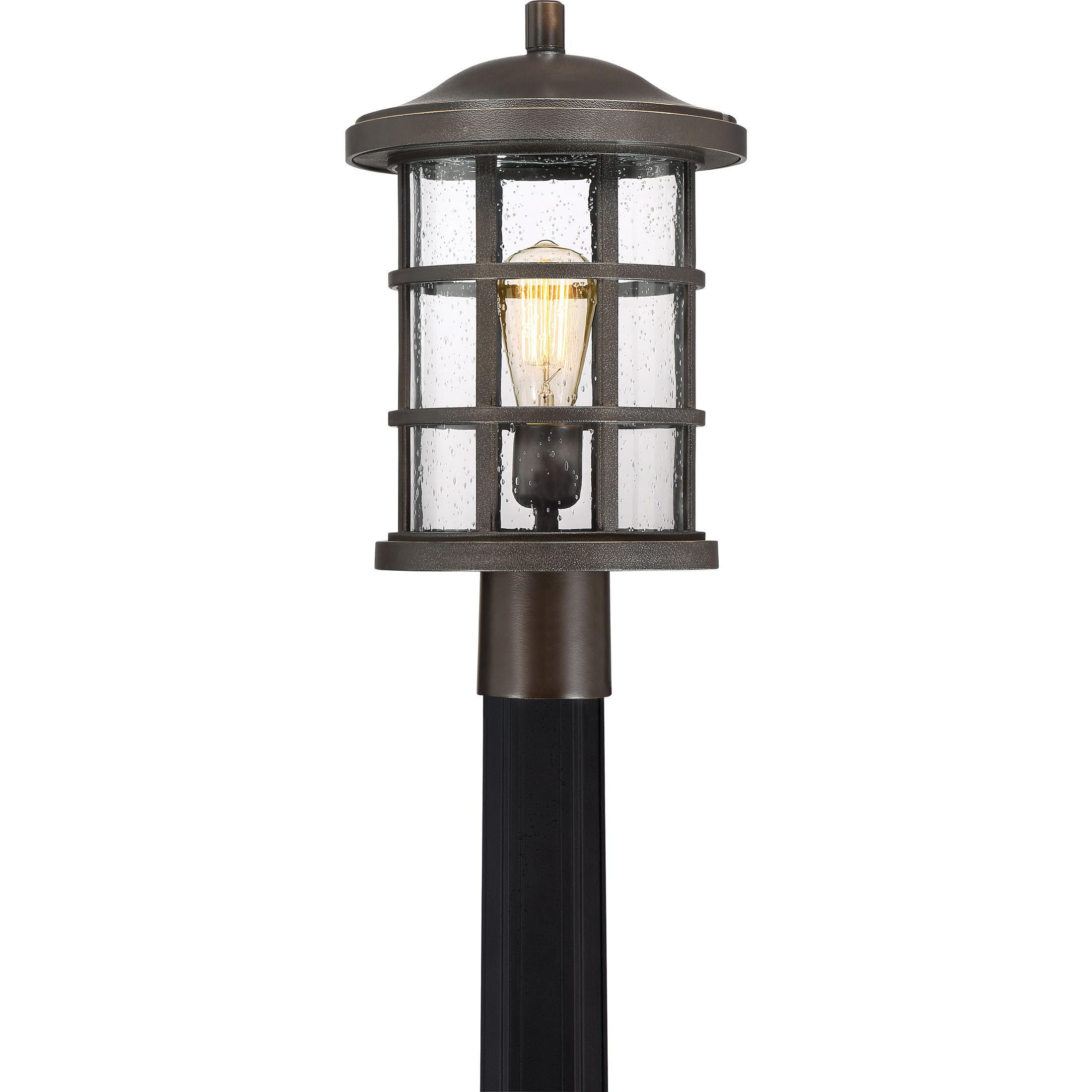 Crusade 1 Light 17 inch Palladian Bronze Outdoor Post Lantern