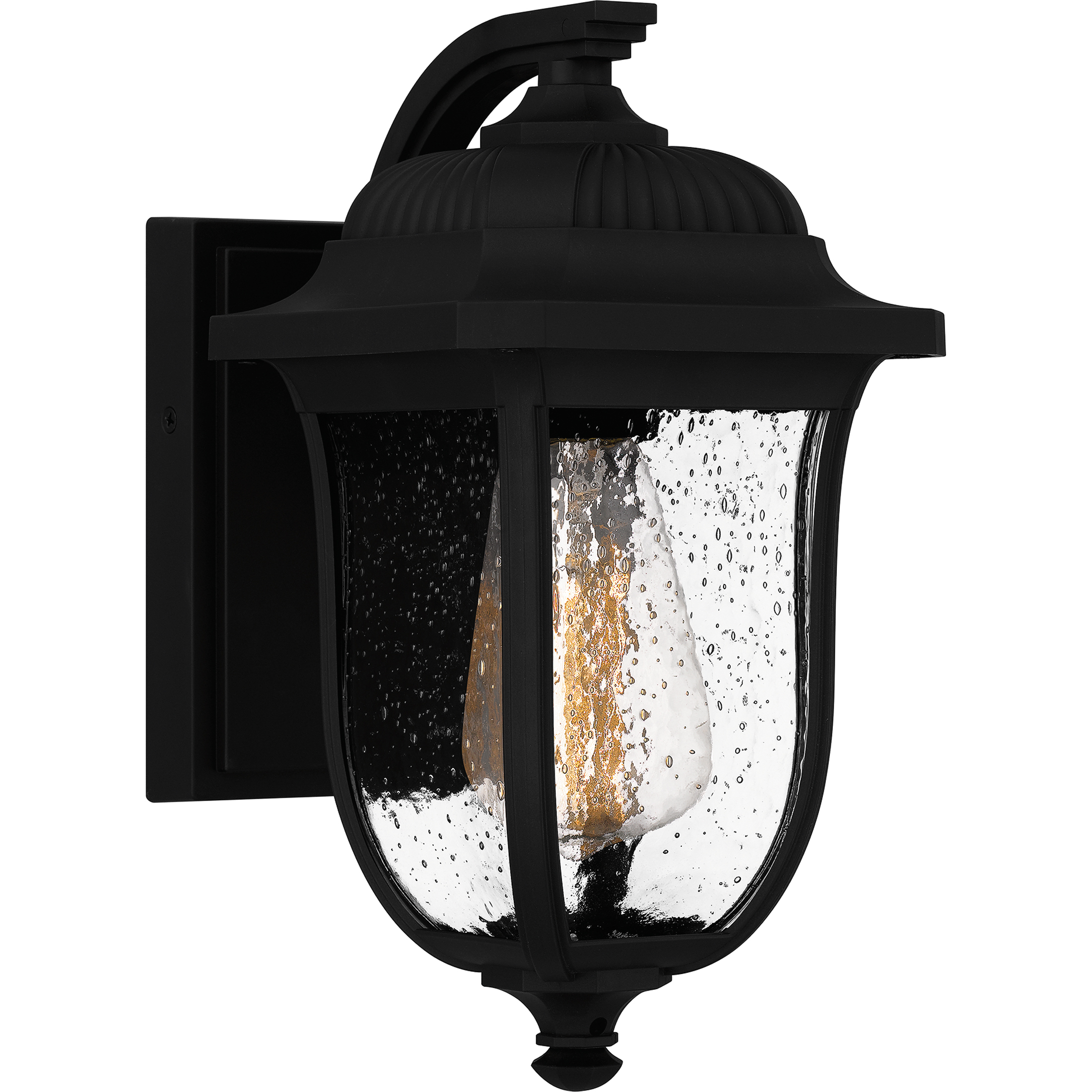 Mulberry 1 Light 12 inch Matte Black Outdoor Wall Lantern