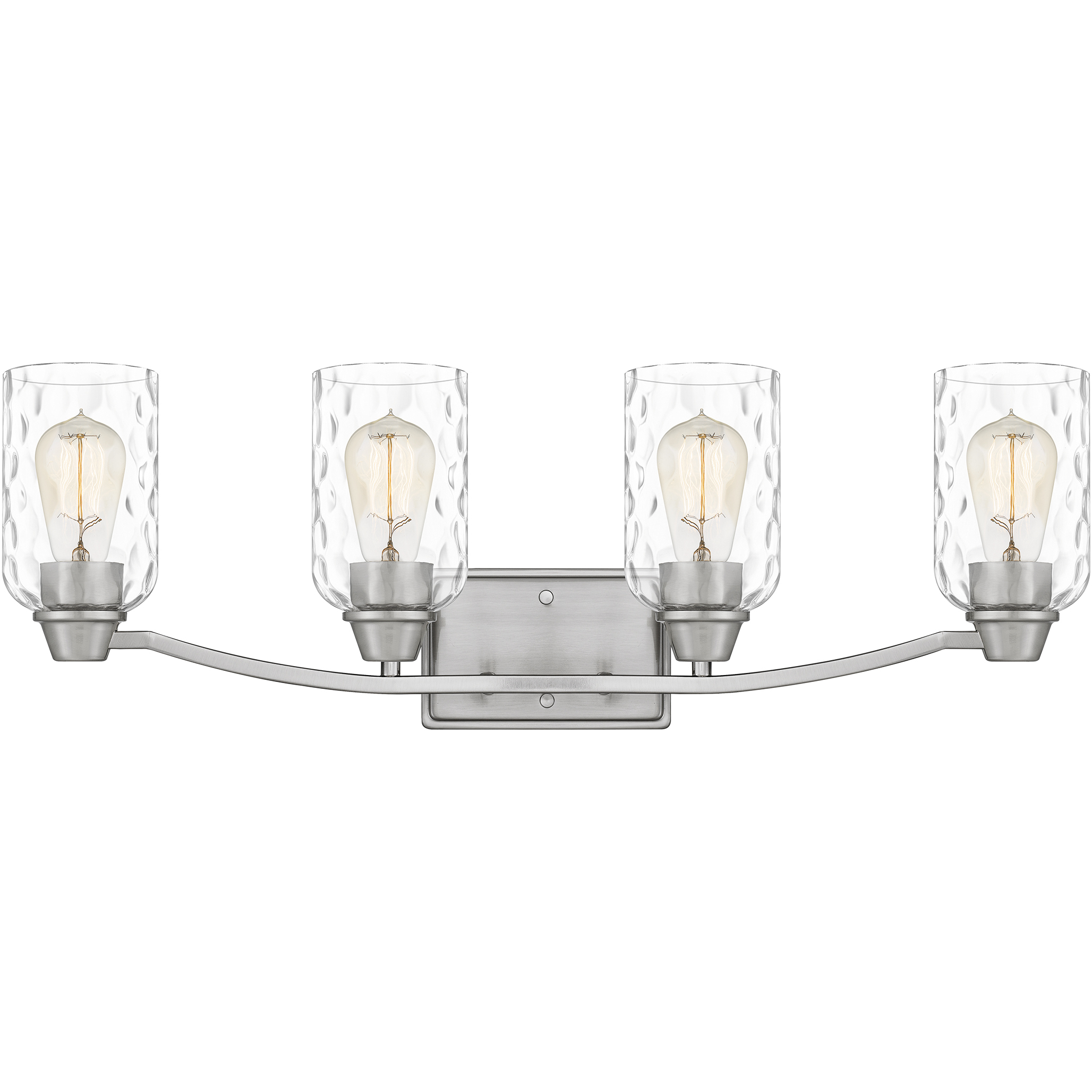 Acacia 4 Light 28 inch Brushed Nickel Bath Light Wall Light, Extra Large