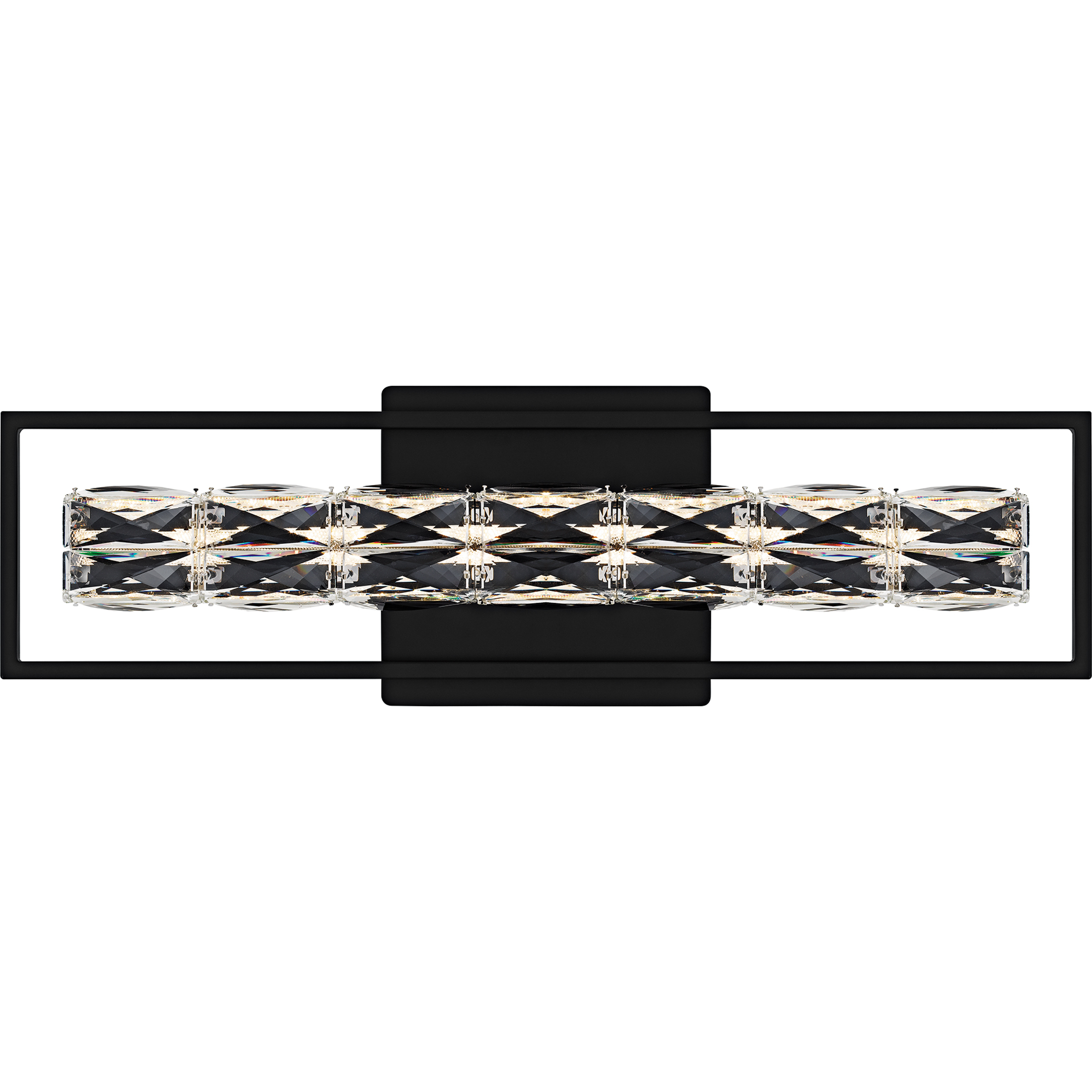 Dazzle LED 24 inch Matte Black Bath Light Wall Light, Medium