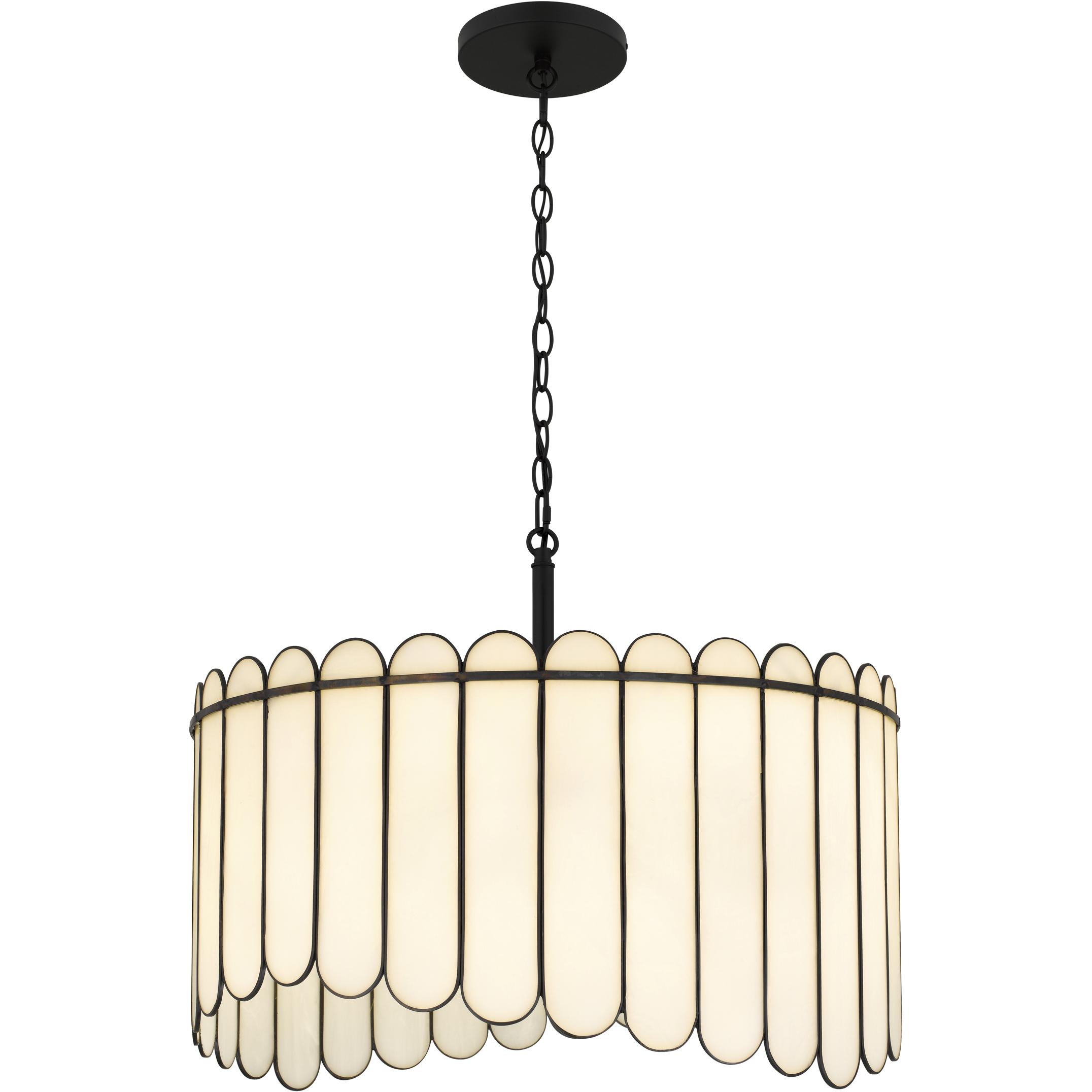 Annabelle 4 Light 24 inch Matte Black Pendant Ceiling Light