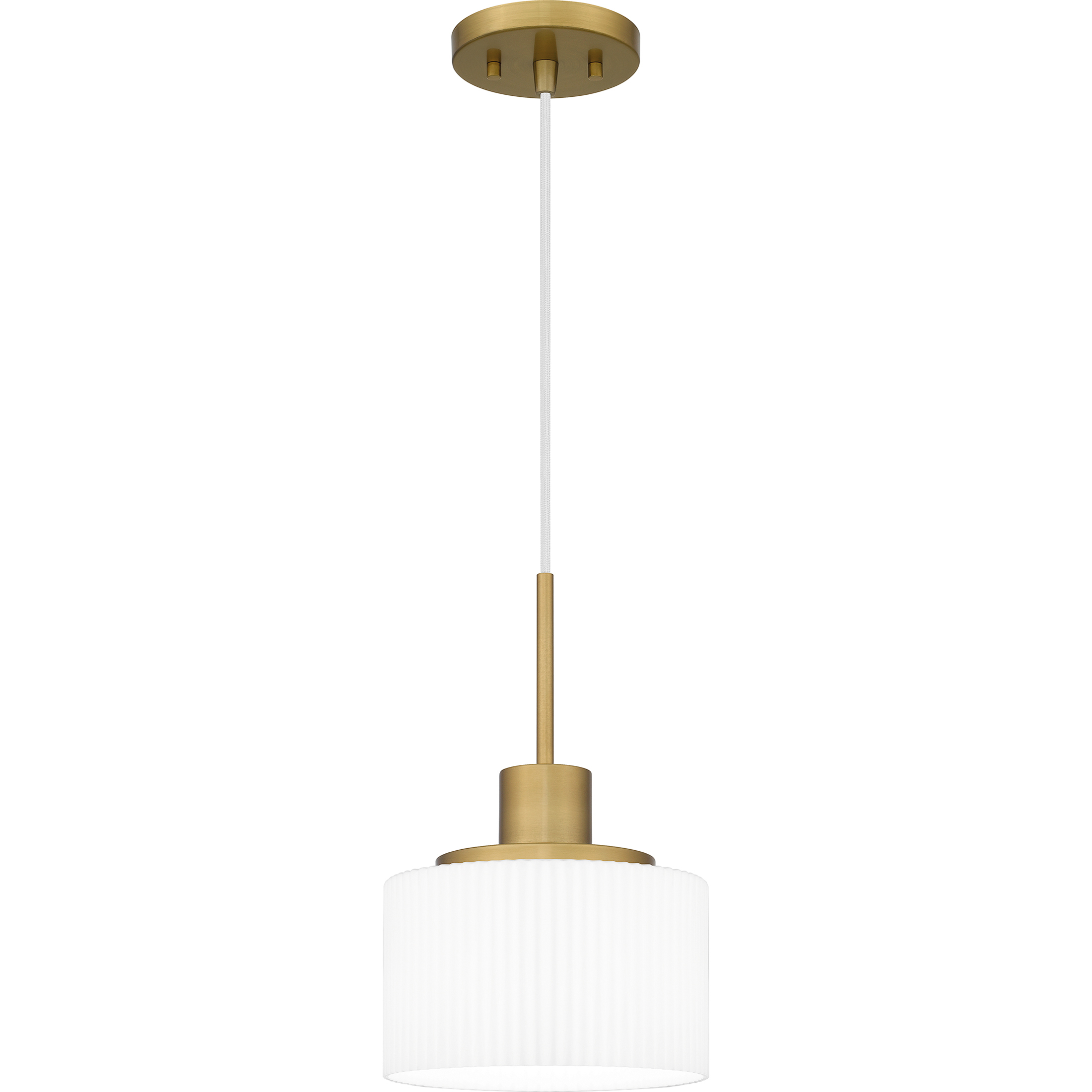 Quoizel Callahan 1 Light 8 inch Aged Brass Mini Pendant Ceiling Light, Small QPP6172AB - Open Box