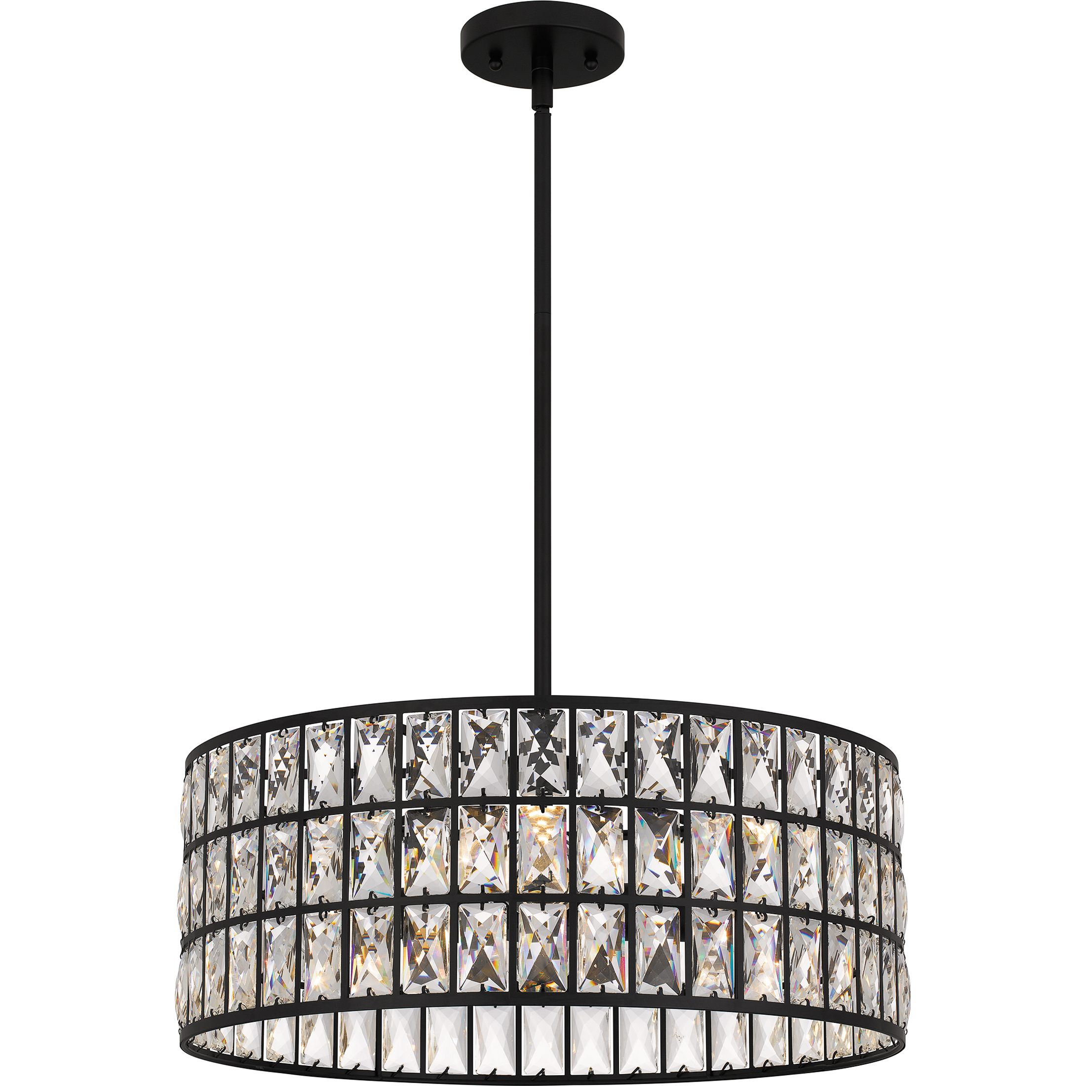Gibson 4 Light 20 inch Matte Black Pendant Ceiling Light