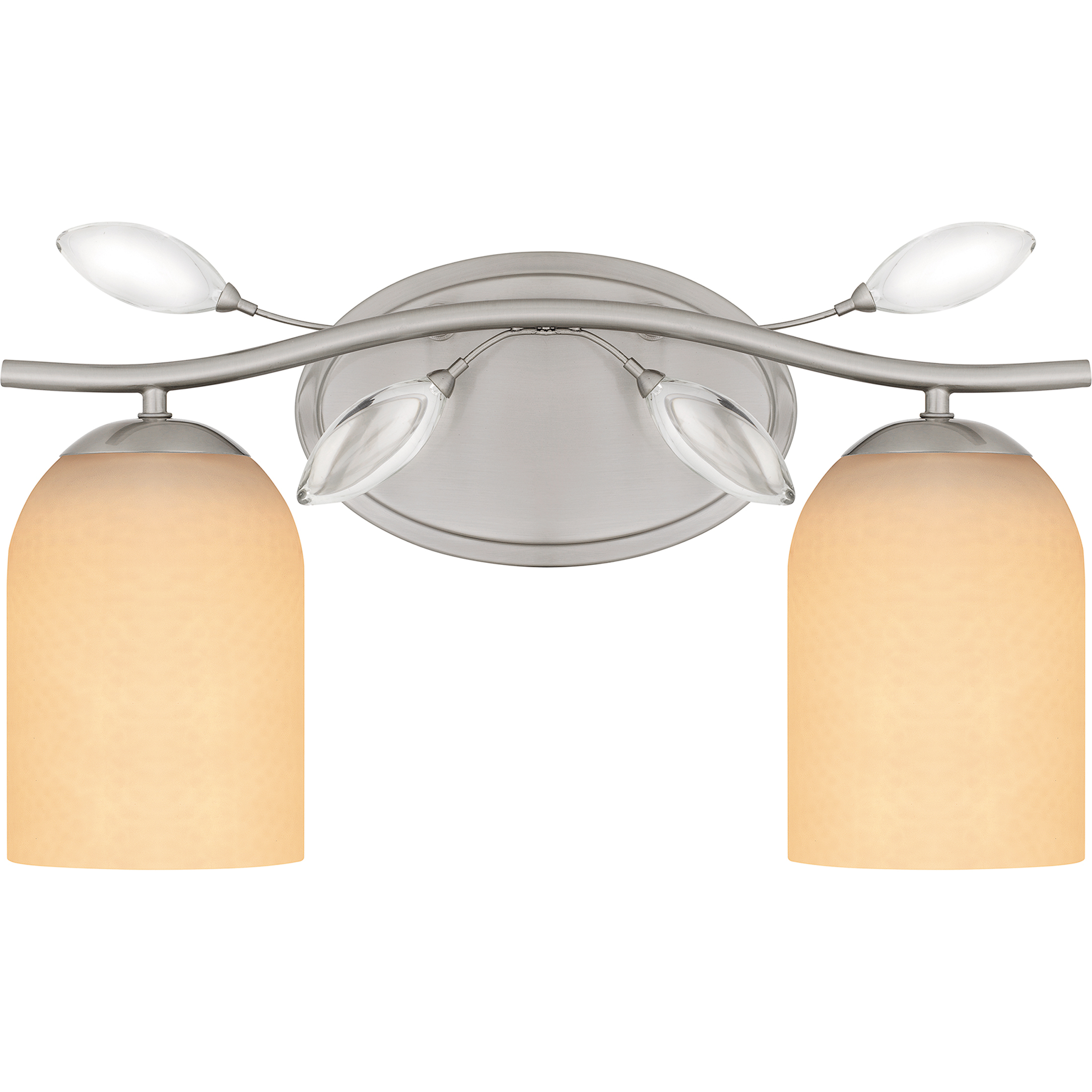 Ulysses 2 Light 16 inch Brushed Nickel Bath Light Wall Light, Medium
