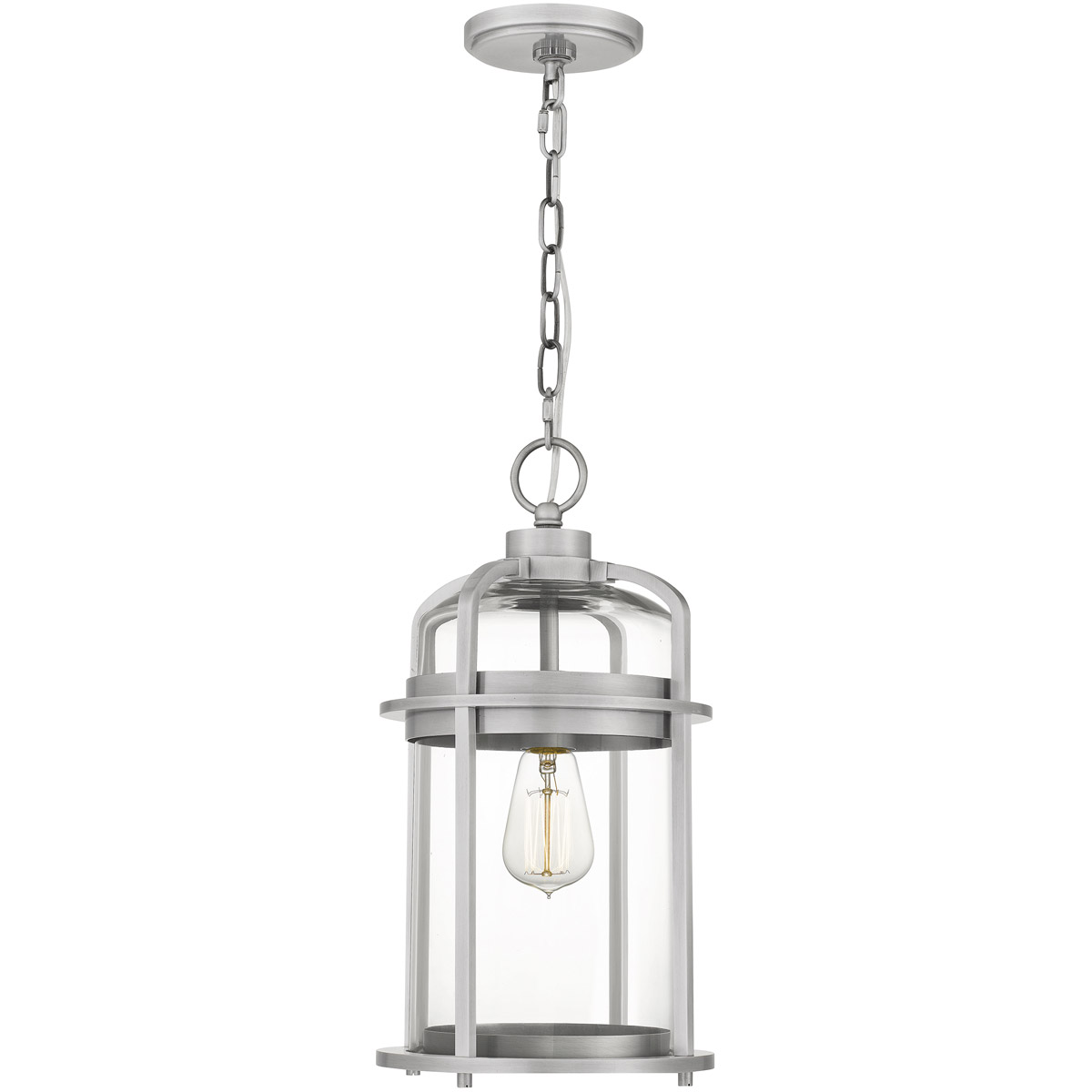 Carrington 1 Light 9 inch Industrial Aluminum Mini Pendant Ceiling Light, Small
