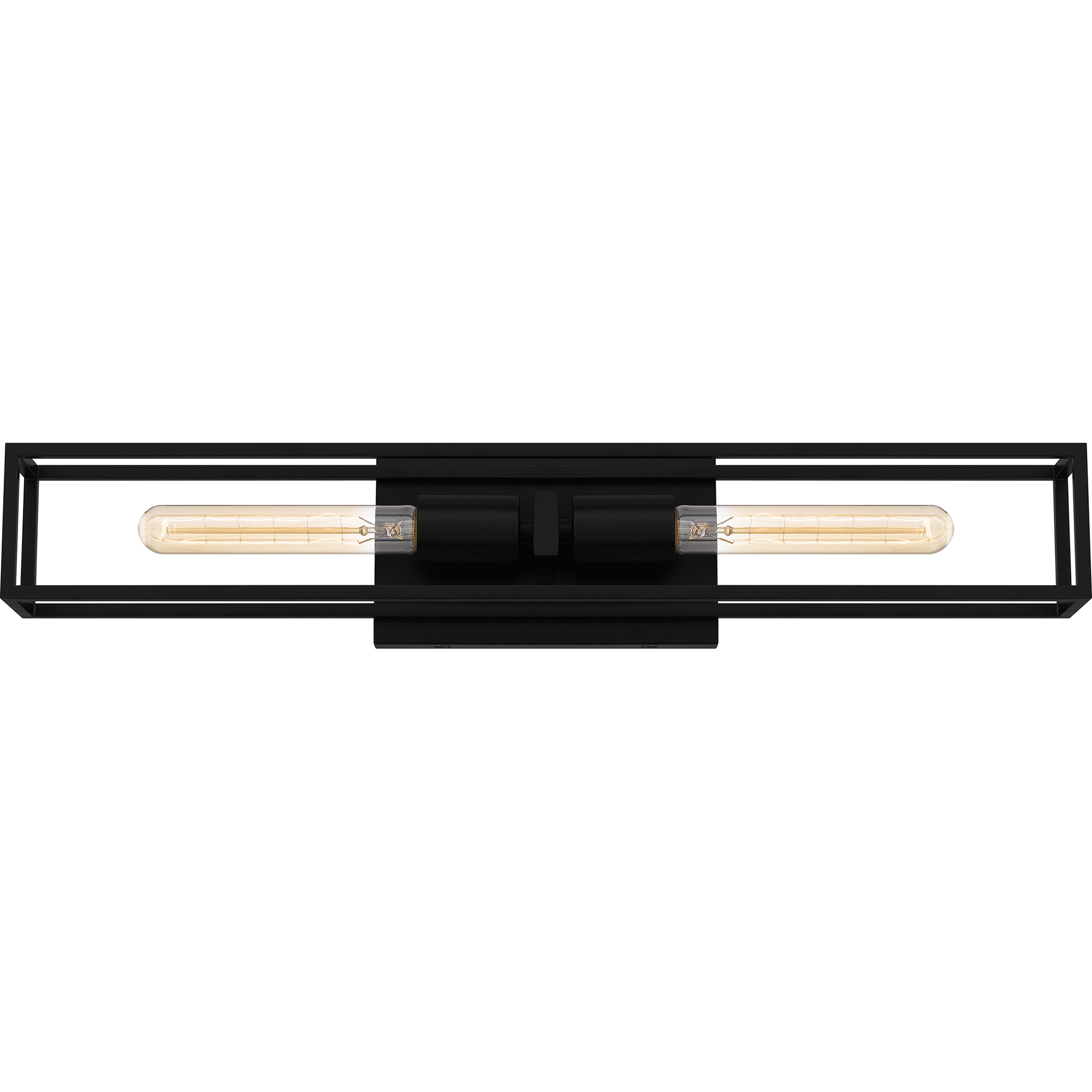Leighton 2 Light 24 inch Matte Black Bath Light Wall Light